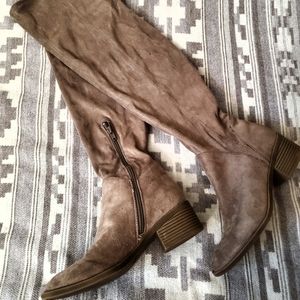 Suede Over the Knee Boots